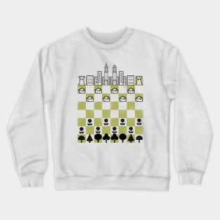 City Forest Chess Vintage Game by Tobe Fonseca Crewneck Sweatshirt